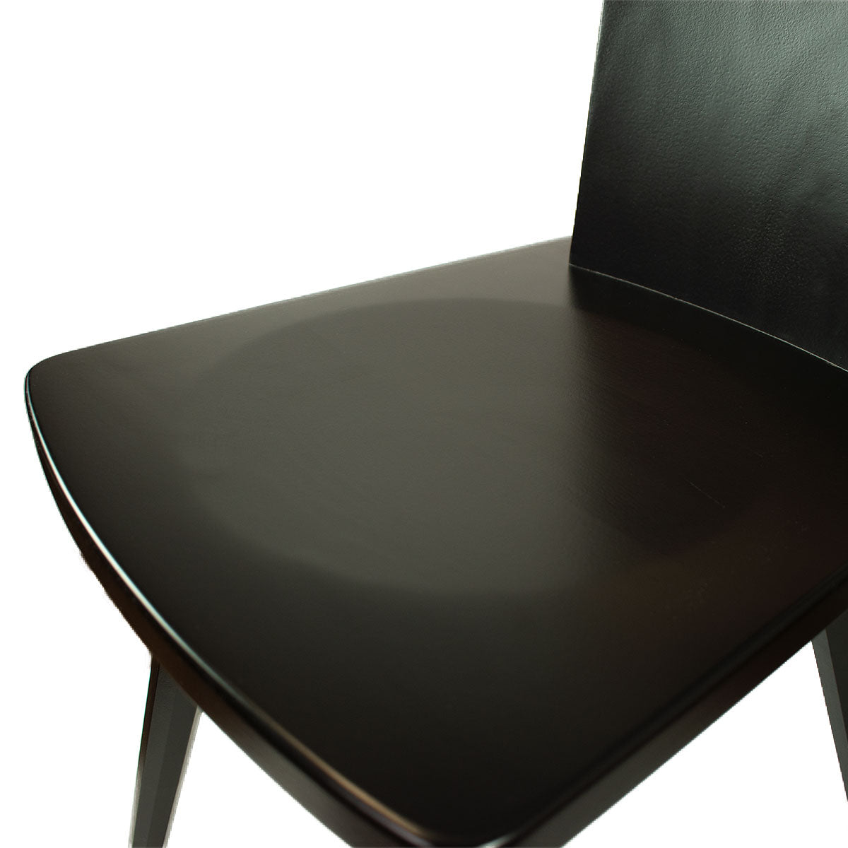 Eleganter Stuhl 'Black or White' | Vollholz Buche | deckend lackiert | Griff herzförmig | in Schwarz oder Weiß erhältlich