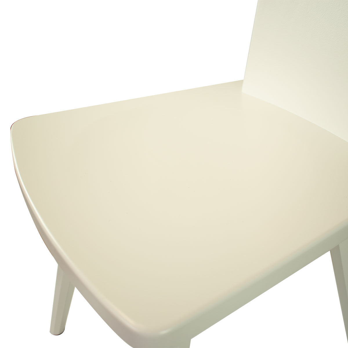 Eleganter Stuhl 'Black or White' | Vollholz Buche | deckend lackiert | Griff rechteckig | in Schwarz oder Weiß erhältlich
