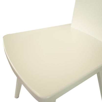 Eleganter Stuhl  'Black or White' | Vollholz | deckend lackiert | Griff rechteckig | in Schwarz oder Weiß erhältlich