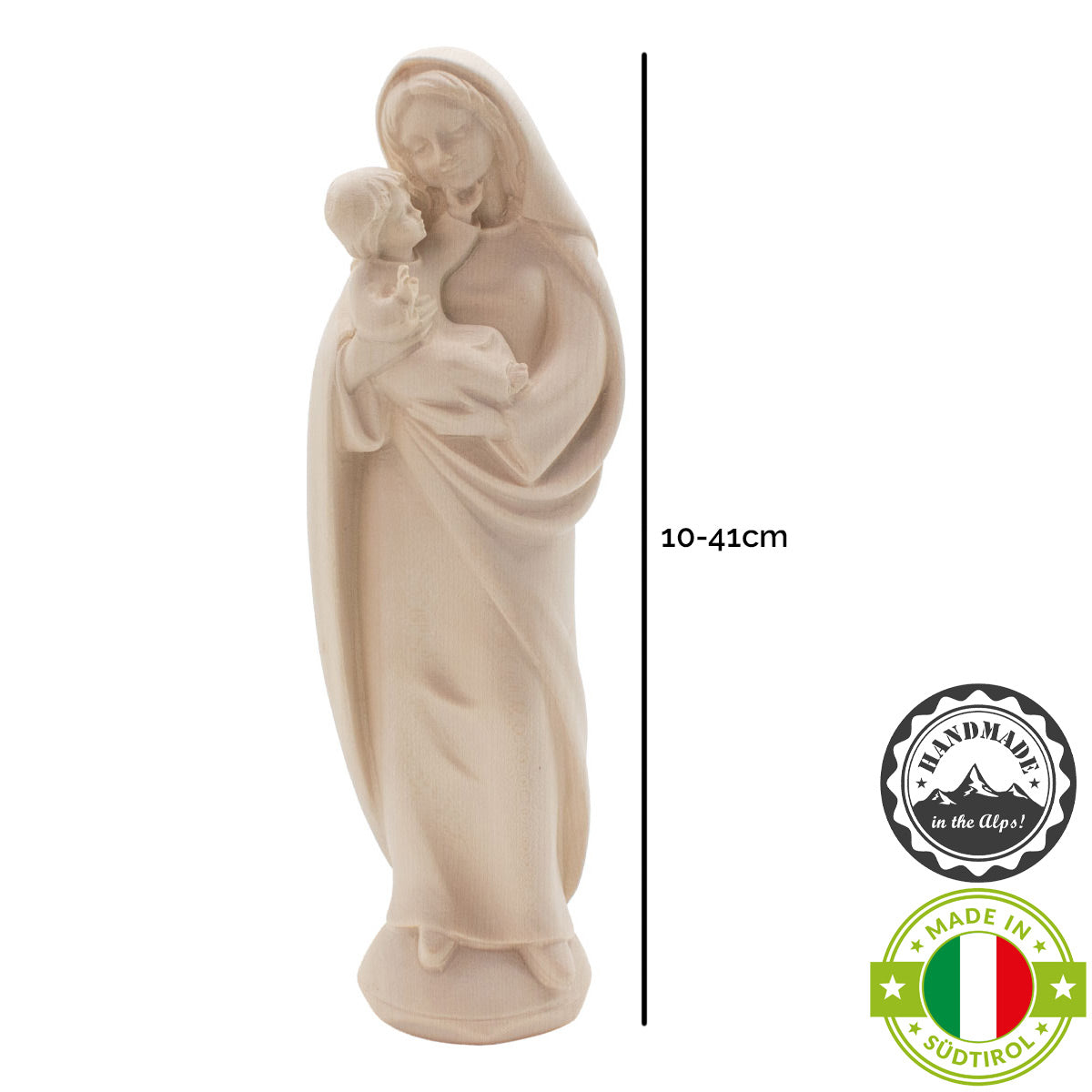 Madonna der Liebe mit Kind | Massivholz Figur | in verschiedenen Ausführungen und Größen | Made in Südtirol