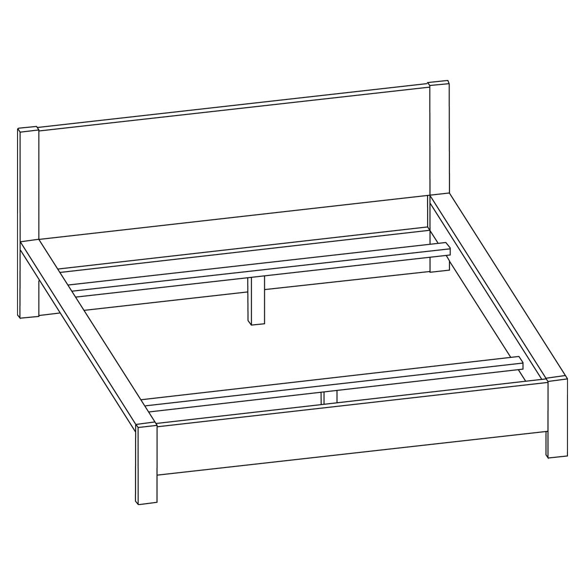 Massivholzbetten/Doppelbett aus Zirbenholz 'Dreamfield'