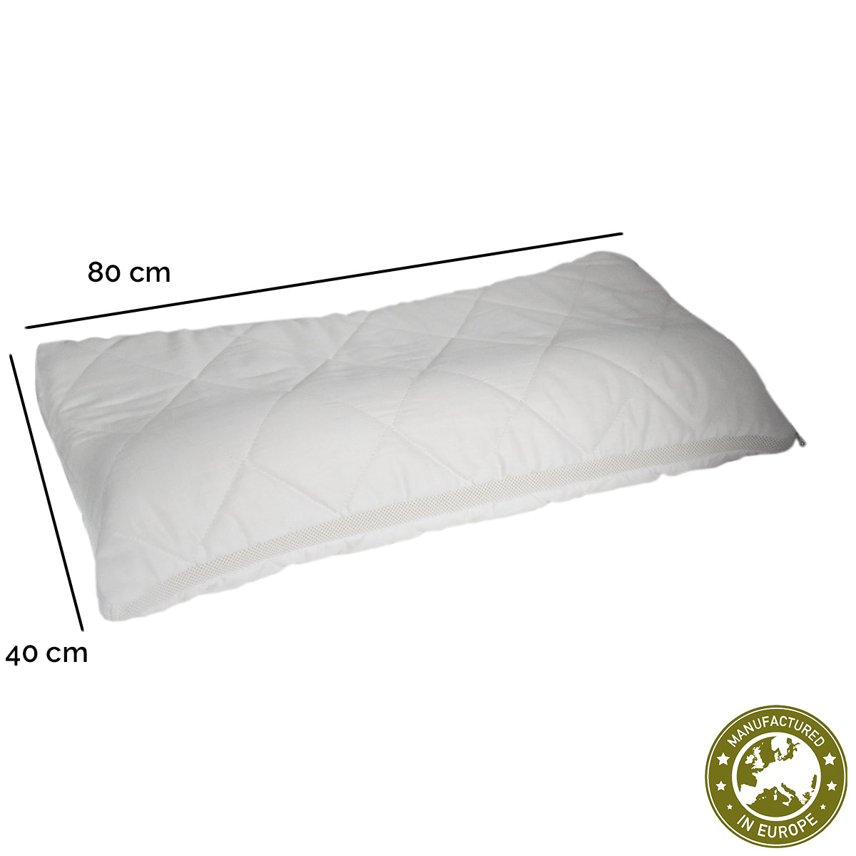 Physionight Ergonomisches Nackenstützkissen mit natürlicher Dufteinlage 'Good Night' | 40 x 80 cm | Latexfüllung | waschbarer Baumwollüberzug | in verschiedenen Duftrichtungen