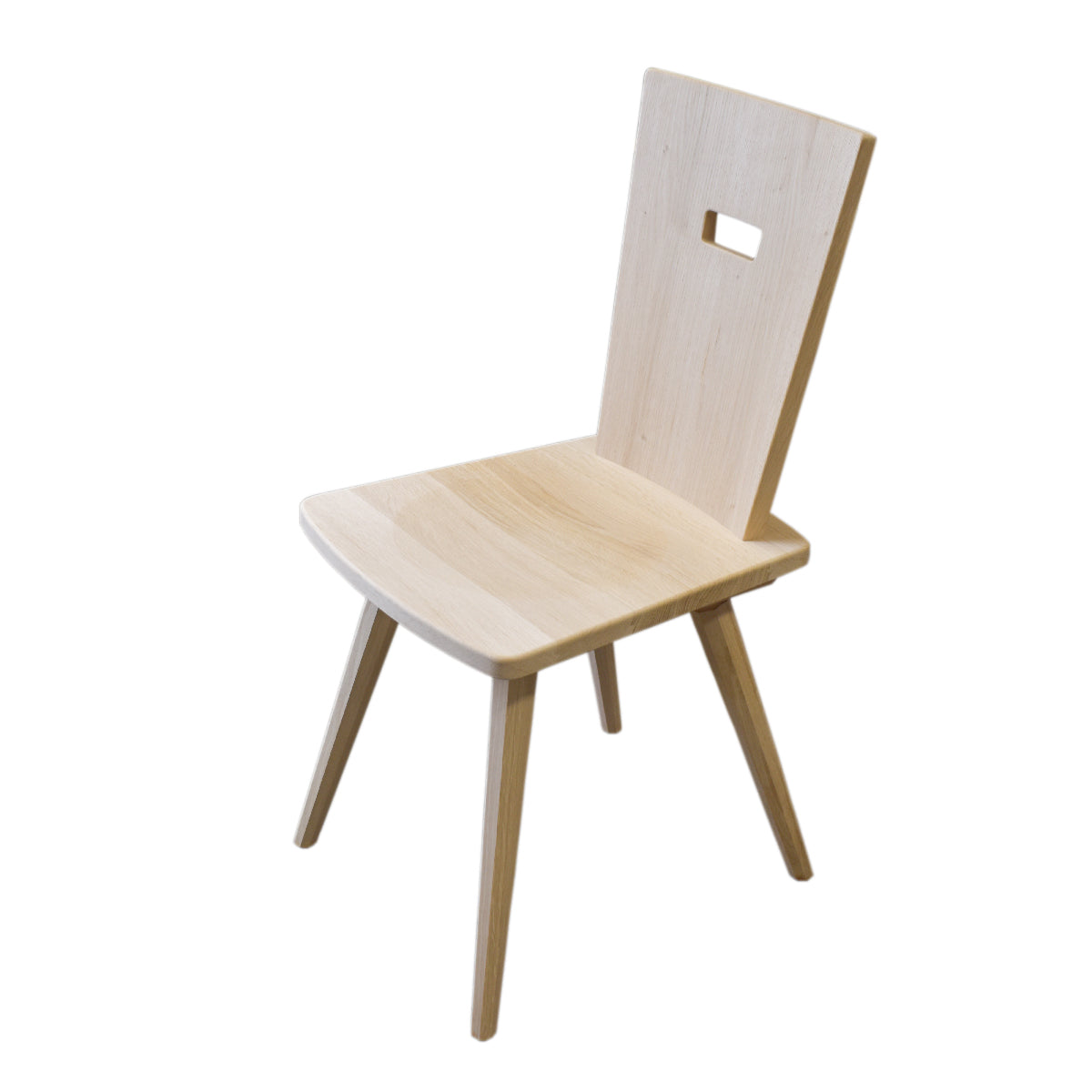 Eleganter Stuhl 'Pristine' | Vollholz | Griff rechteckig | in verschiedenen Holzarten | Hergestellt in Südtirol