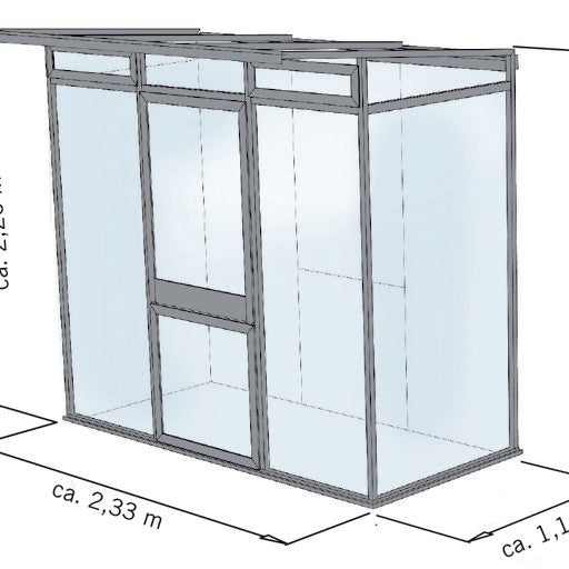 Hochstabiles Aluminium Gewächshaus 'Bern' | in verschiedenen Ausführungen | ISO-Hohlkammerplatten Polycarbonat | Made in Germany