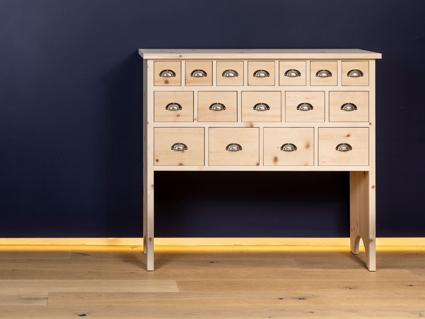 Kommode 'Schatzkiste' | mit Schubladen | massive Zirbe | L 57,5 oder 95 x T 35 x H 87 cm | Made in Austria