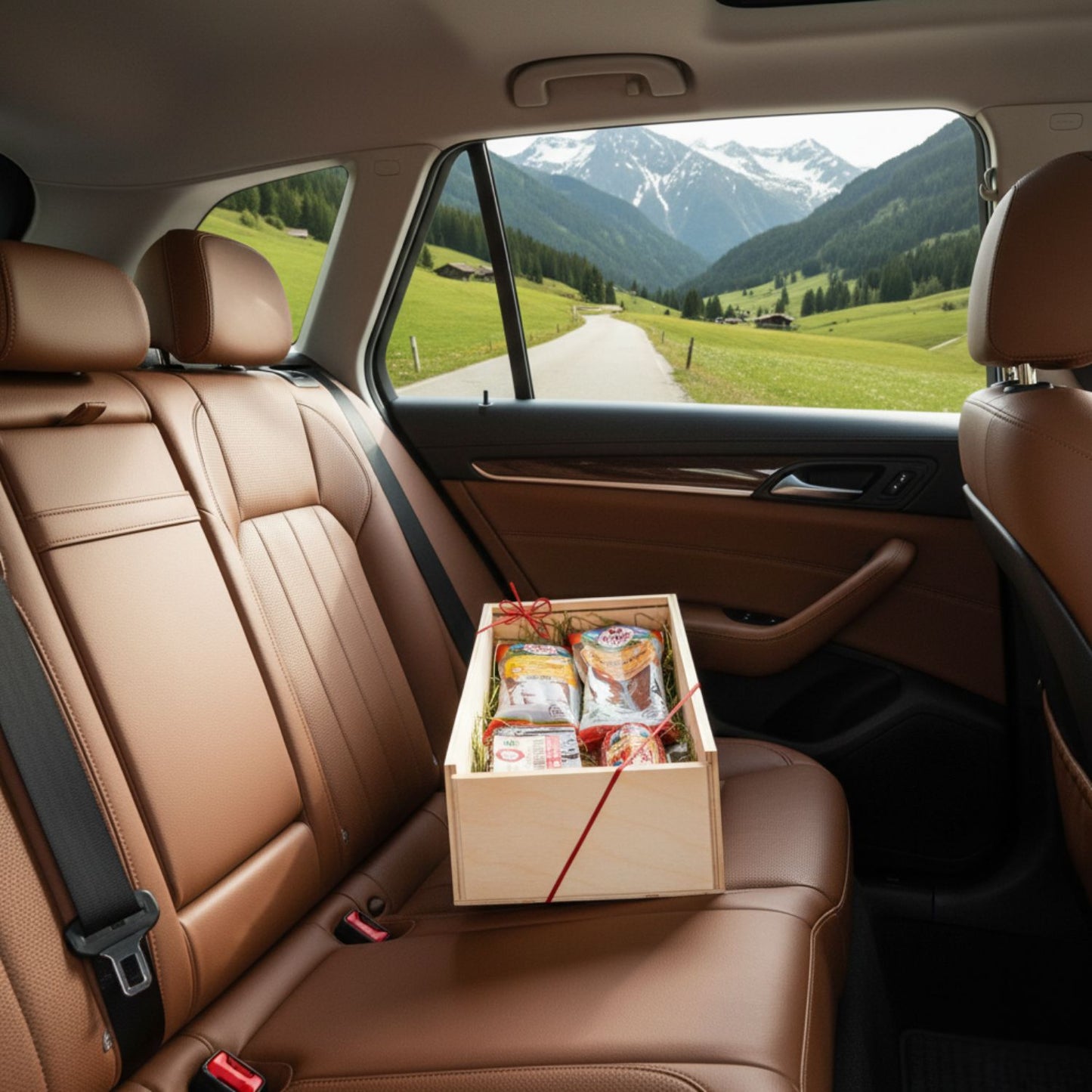 Genusskiste 'Koriander' | Speck, verschiedene Würste | 850 g | in der Holzkiste | Made in Austria