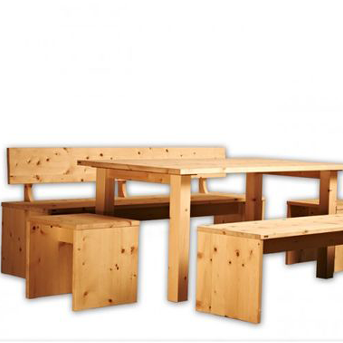 Hocker / Beistelltisch 'Homerest' aus Massivholz | Fichte, Buche, Zirbe oder Eiche| B 45 x T 45 x H 45 cm | Made in Sütdirol