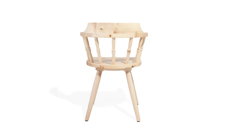 Landhaus Stuhl | mit Armlehne | aus Zirbenholz (Arve) | 'Sitbetter Native' | Beine aus Buche | Comfort Country
