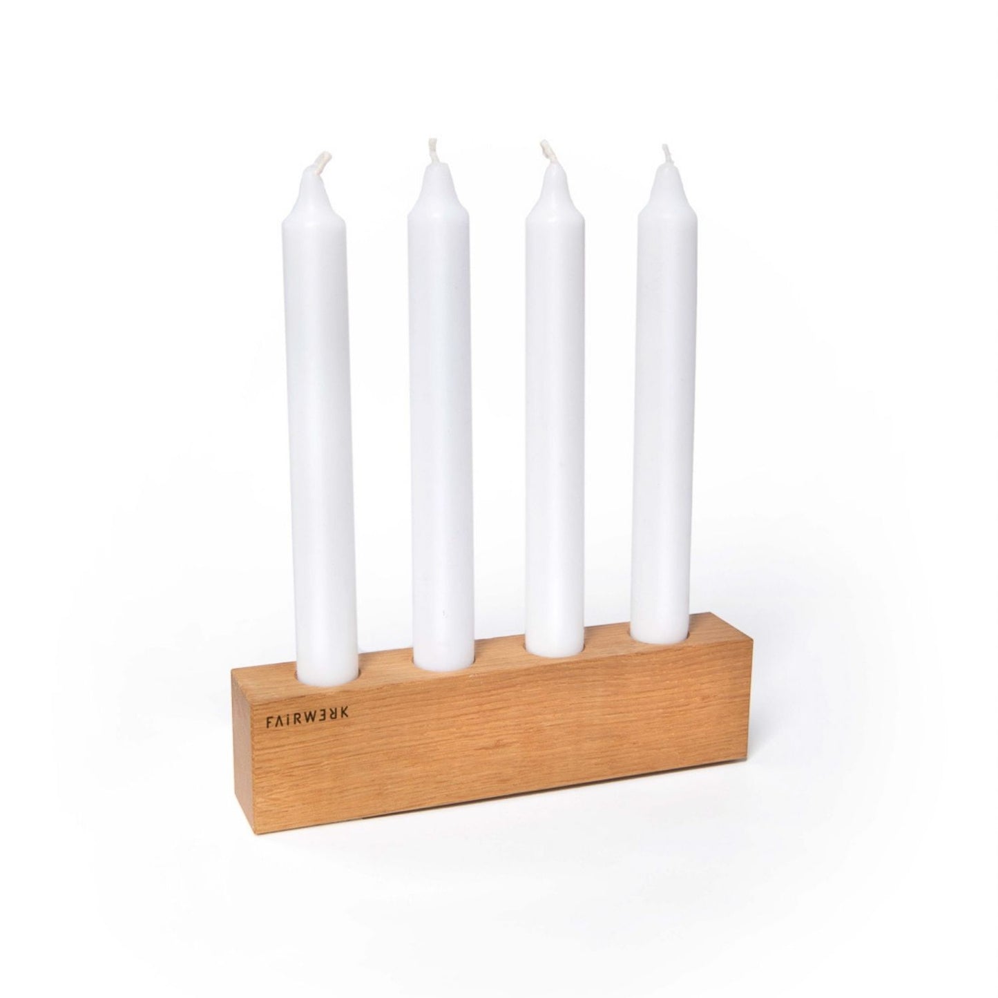 Kerzenhalter & Blumenvase 'Josef' | Eiche | B 7,9 x T 7,9 x H 5,4 cm | Made in Germany
