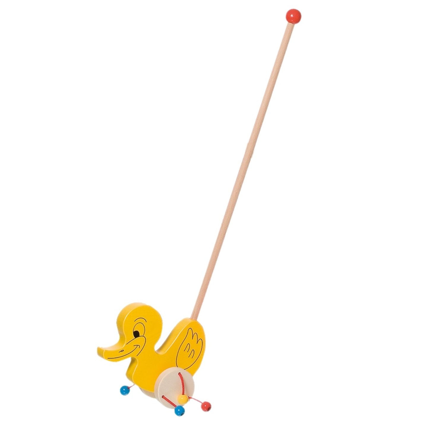 Schiebespielzeug 'Elvira Ente' | Buche | ab 1 Jahr | L 61 x B 20 cm | Made in Germany
