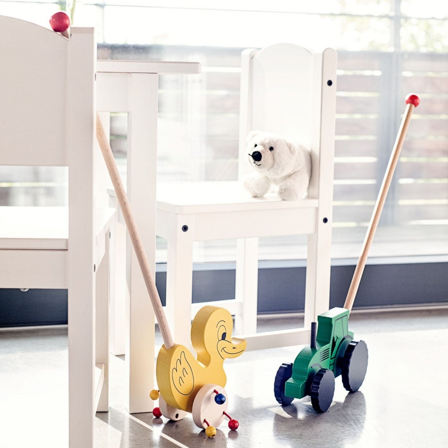 Schiebespielzeug 'Elvira Ente' | Buche | ab 1 Jahr | L 61 x B 20 cm | Made in Germany