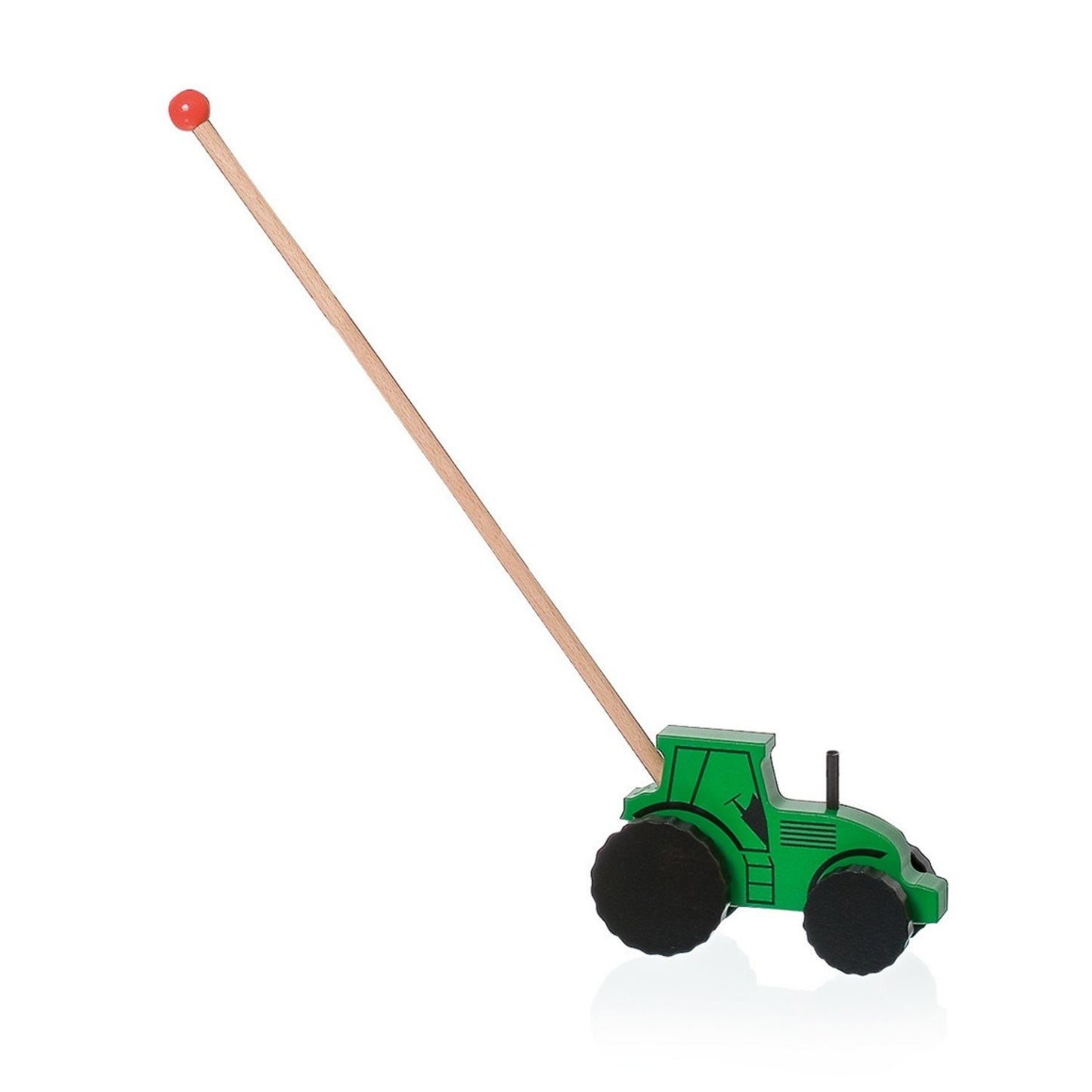 Schiebespielzeug 'Turbo Traktor' | Buche | ab 1 Jahr | L 61 x B 20 cm | Made in Germany