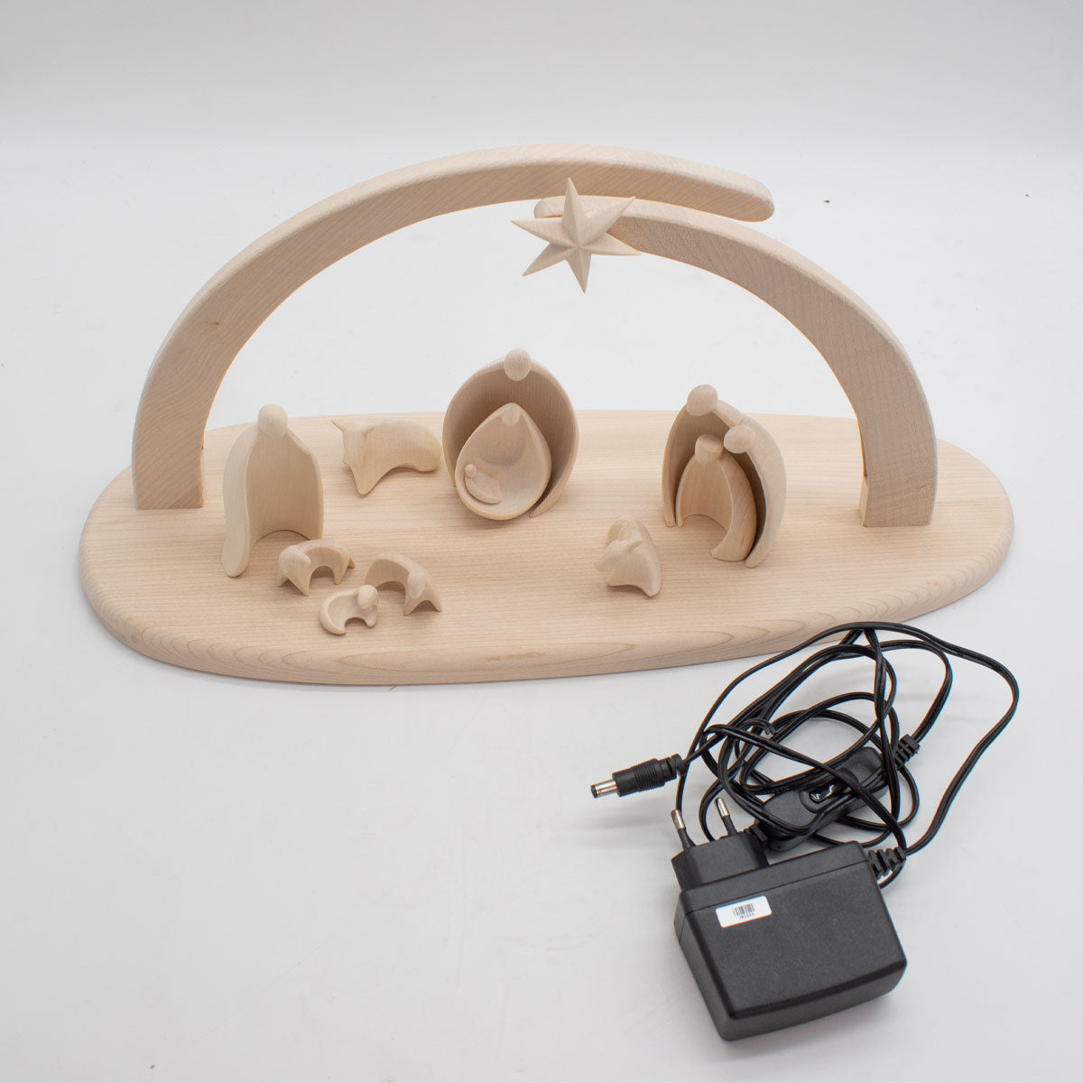 Stall mit Beleuchtung natur - 9 teilig