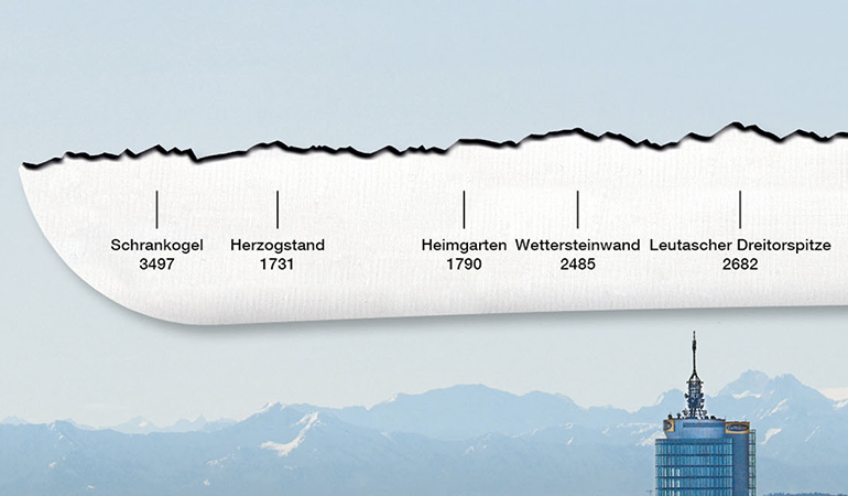 Brotmesser 'Zugspitze' | mit Panoramaschliff | handgemacht | aus Rockwell-Stahl mit Nussholzgriff | Made in Schwitzerland