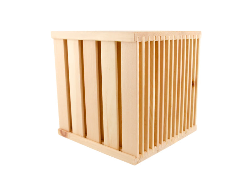 Multifunktionaler Hocker / Beistelltisch 'Stackle Bouquet' | aus Zirbenholz | 40x40x40 cm | Made in Austria