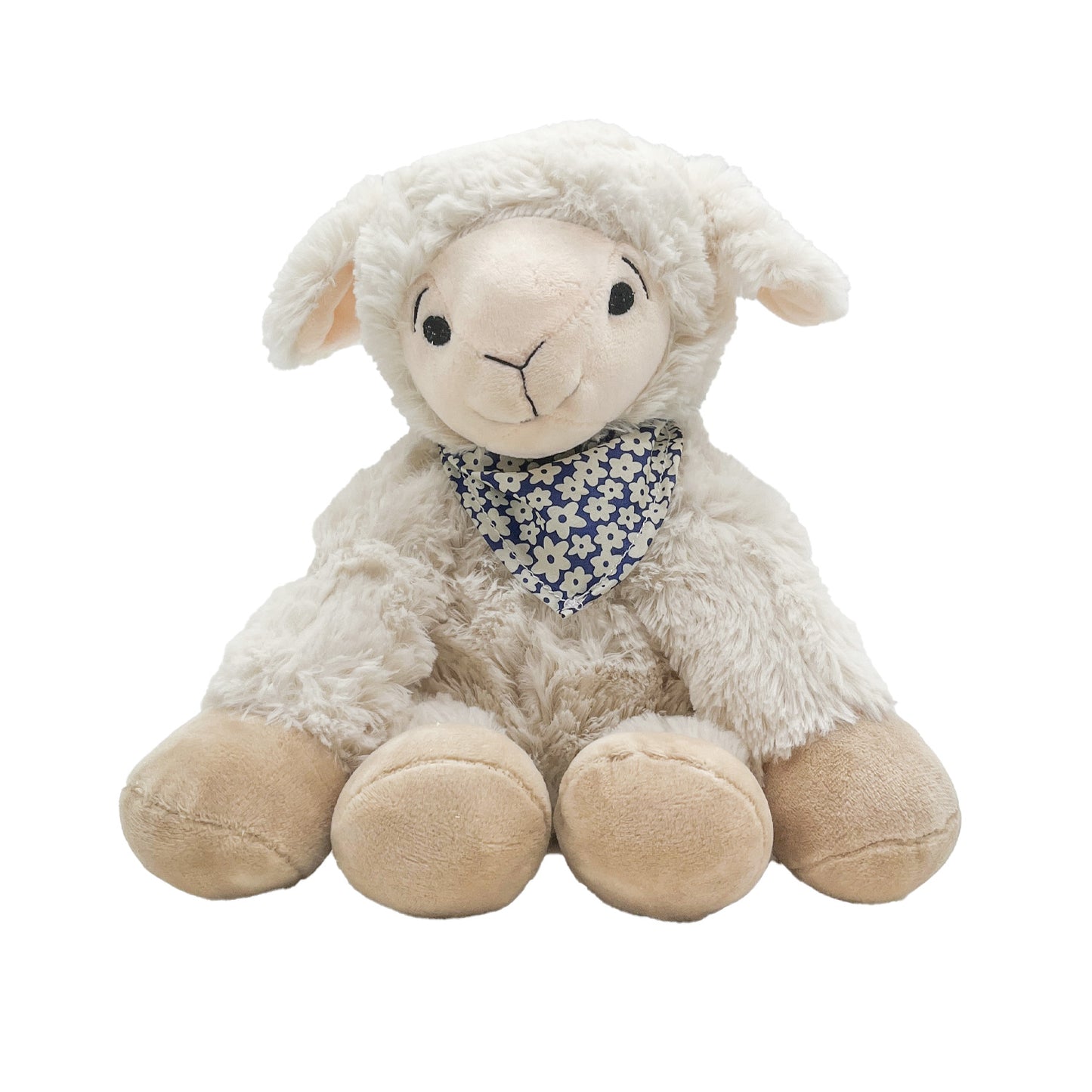 Schaf 'Flora' - Kuscheltier aus den Alpen | Höhe 36 cm | befüllt mit Zirbenspänen | Handarbeit aus Österreich