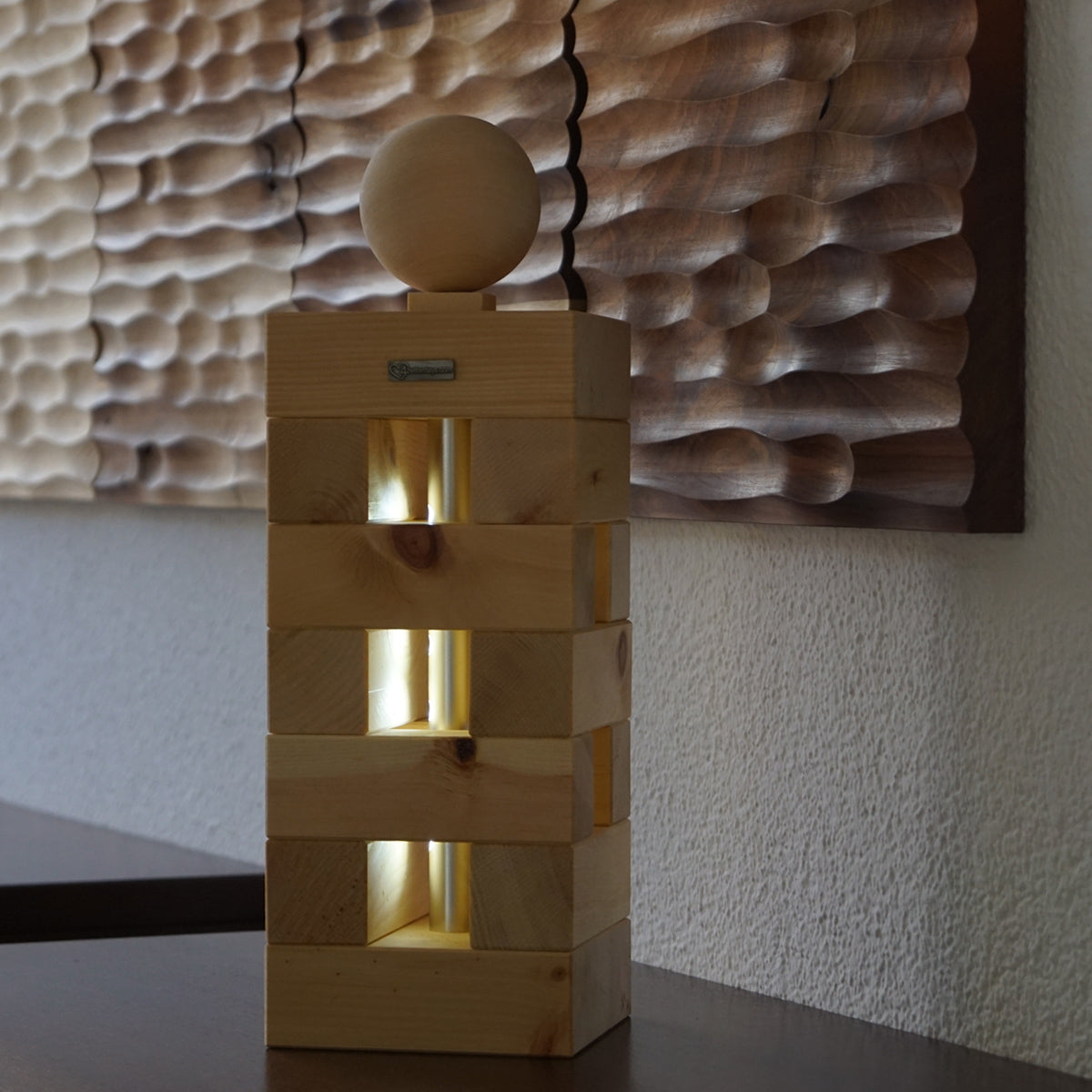 Zirbenlampe - 'Soft & Ambient' | 36x12x12 cm | handgemacht in Tirol