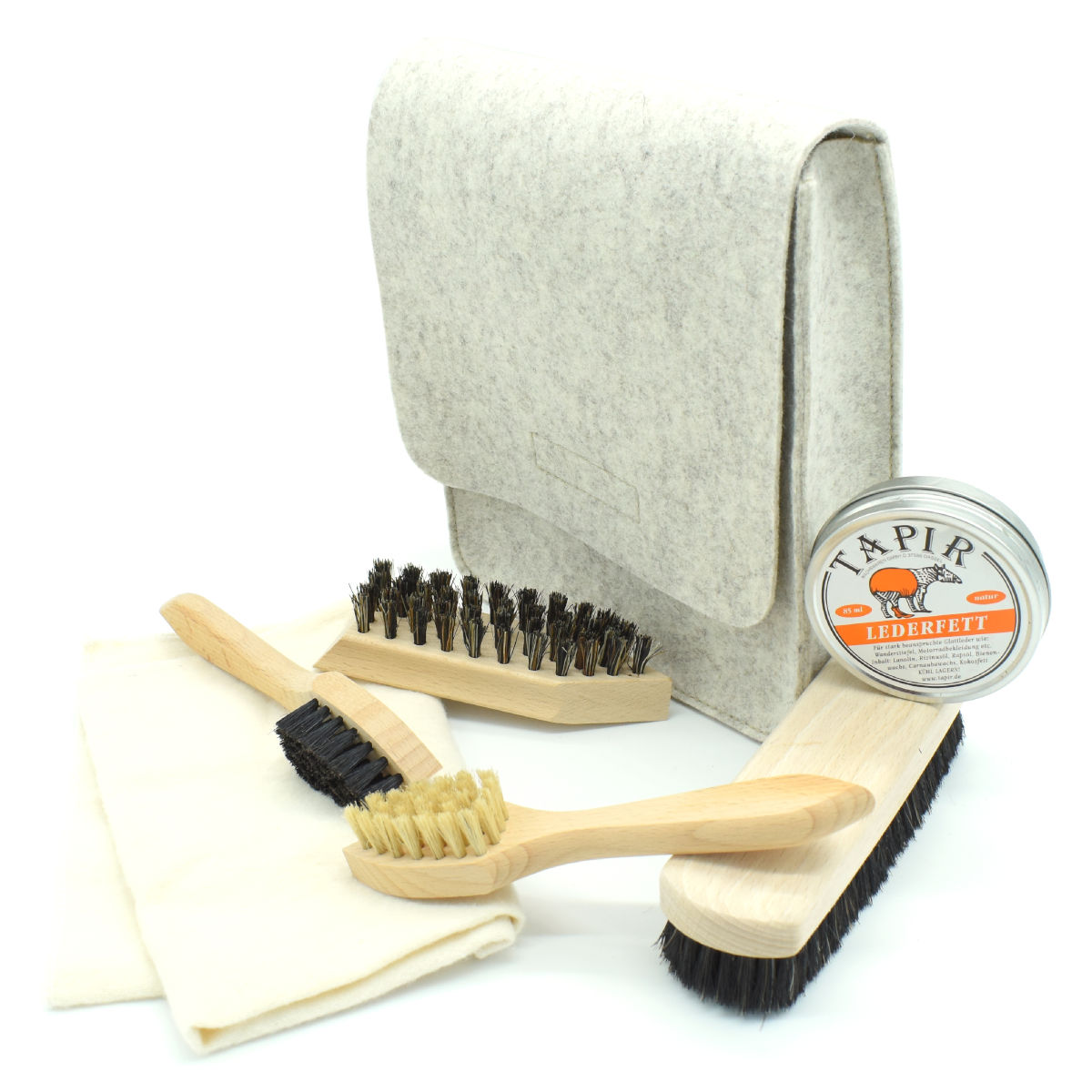 Schuhputzbeutel 'Shoebrush' | mit oder ohne Utensilien | echte Handarbeit | Made in Germany