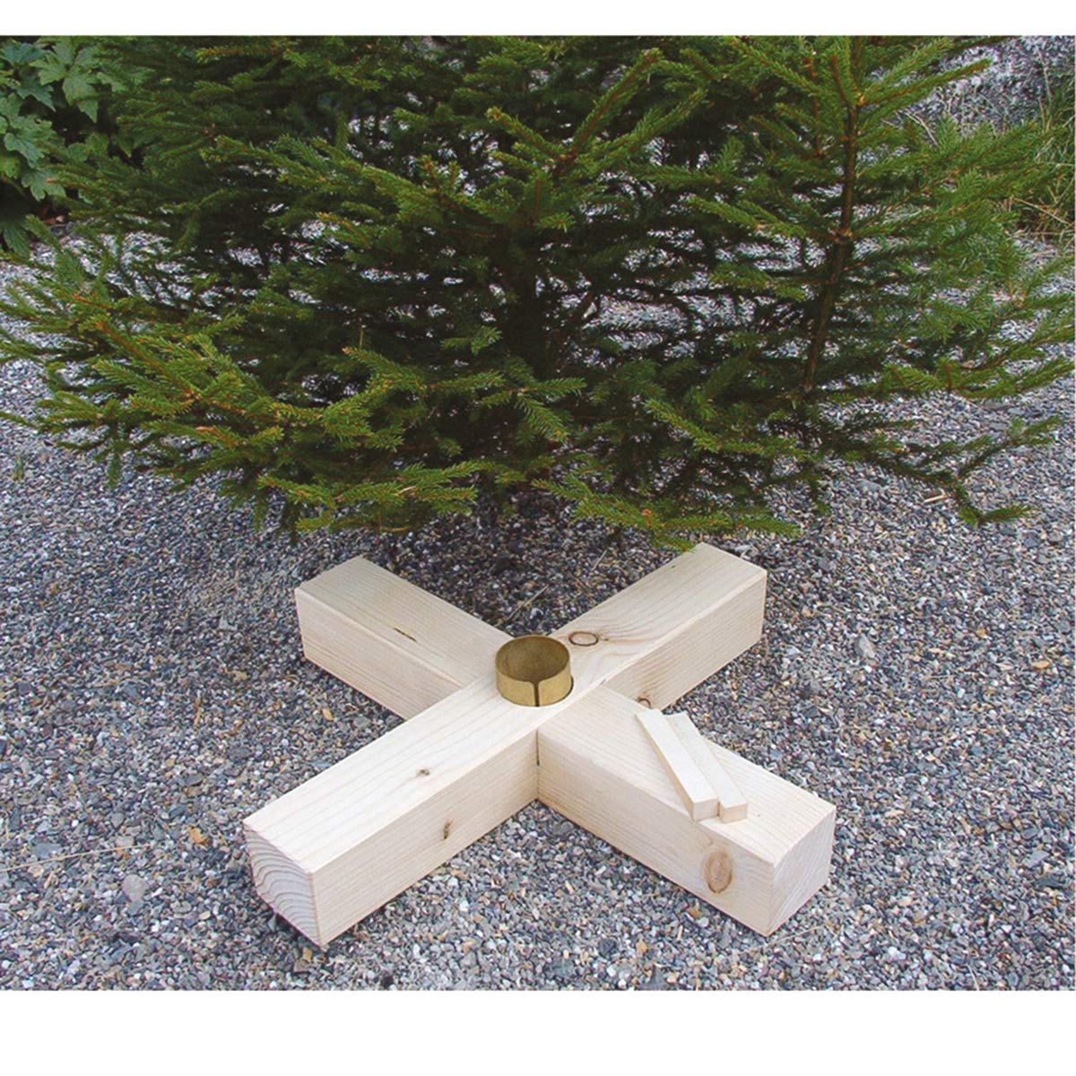 Christbaumständer 'X-Mas Tree Stand' | aus Fichtenholz | 50 x 50 cm | Made in Germany