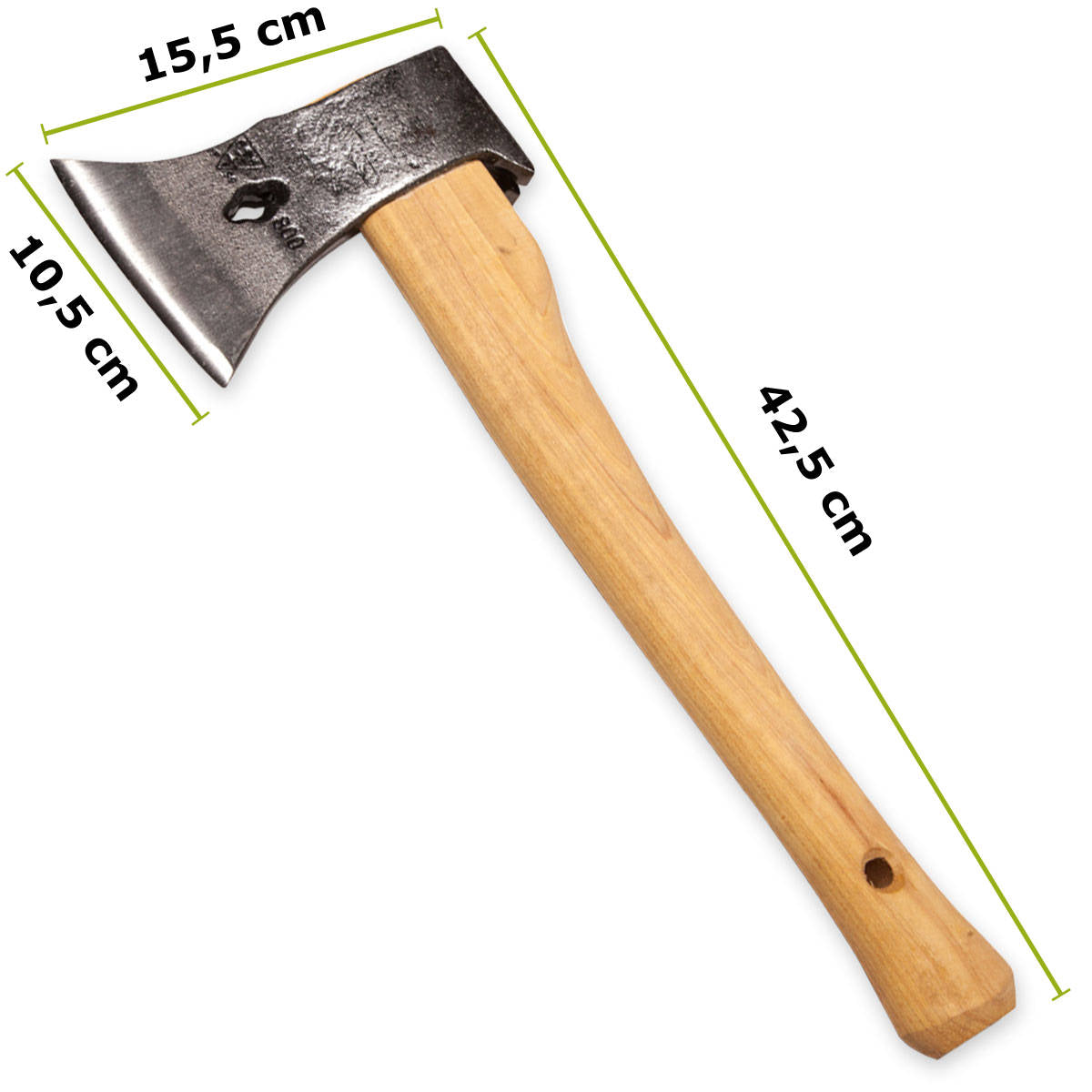 universal Beil mit Eschenstiel und handgeschmiedetem Stahl Schneide Gesamtlänge 42,5cm; Schneide 10,5cm
