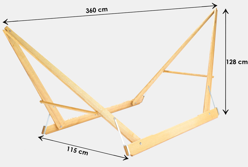 Hängemattengestell 'Clap' I Eschenholz aus nachhaltiger Forstwirtschaft I 100 % Handmade in Austria