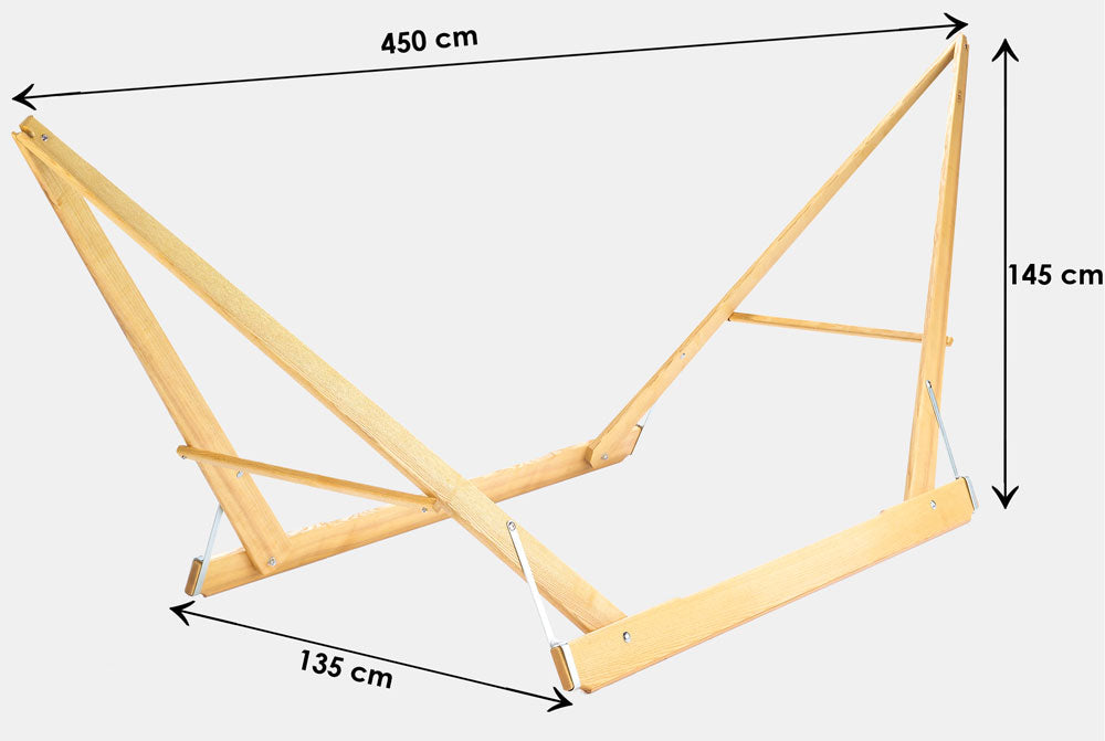 Hängemattengestell 'Clap' I Eschenholz aus nachhaltiger Forstwirtschaft I 100 % Handmade in Austria