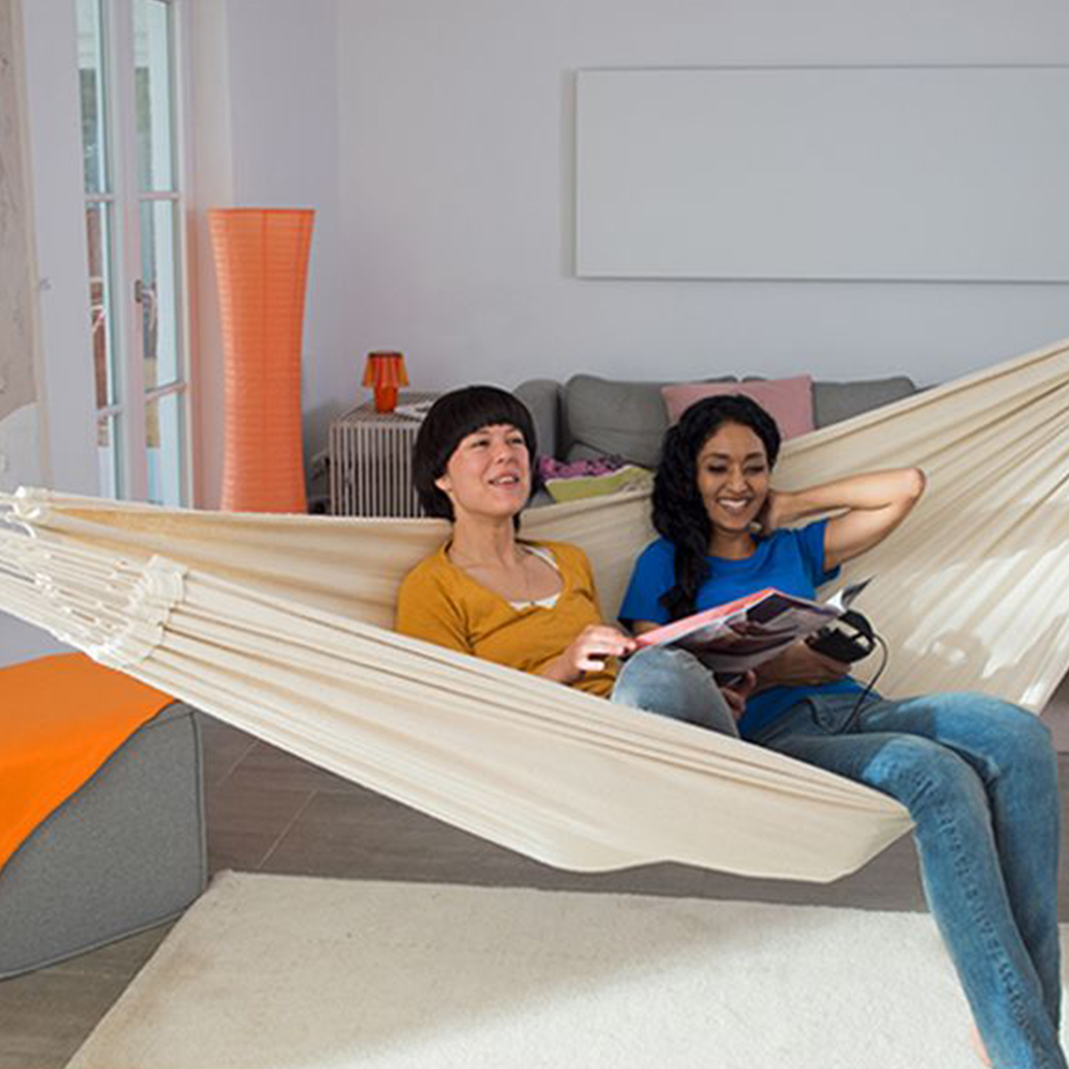 Doppelhängematte Barbados | verschiedene Designs | L 340 x B 150 cm | Belastbarkeit max. 200 kg | Made in Germany