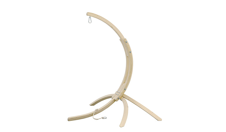Babyhängemattengestell Hippo - Sicheres Wiegen für Ihr Baby | B 108 x H 140 x L 105 cm | unbehandelte Fichte | Belastbarkeit max. 35 kg | Made in Germany