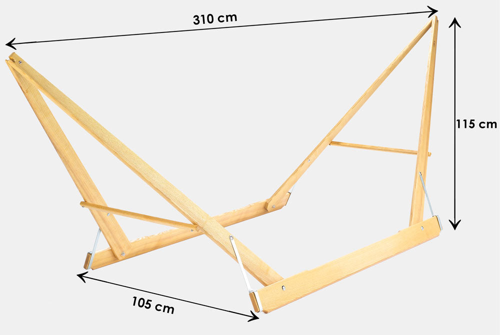 Hängemattengestell 'Clap' I Eschenholz aus nachhaltiger Forstwirtschaft I 100 % Handmade in Austria