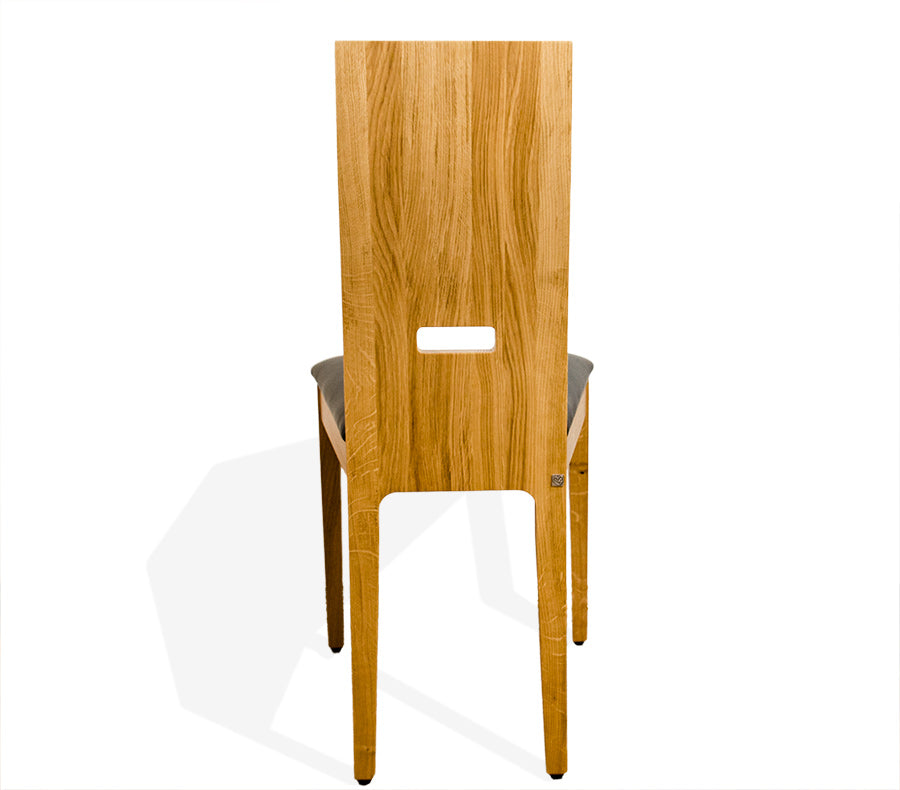 Massivholz Stuhl aus Eiche mit Leder Polsterung I Handwerk I 'Sitwell Capture' - classic country