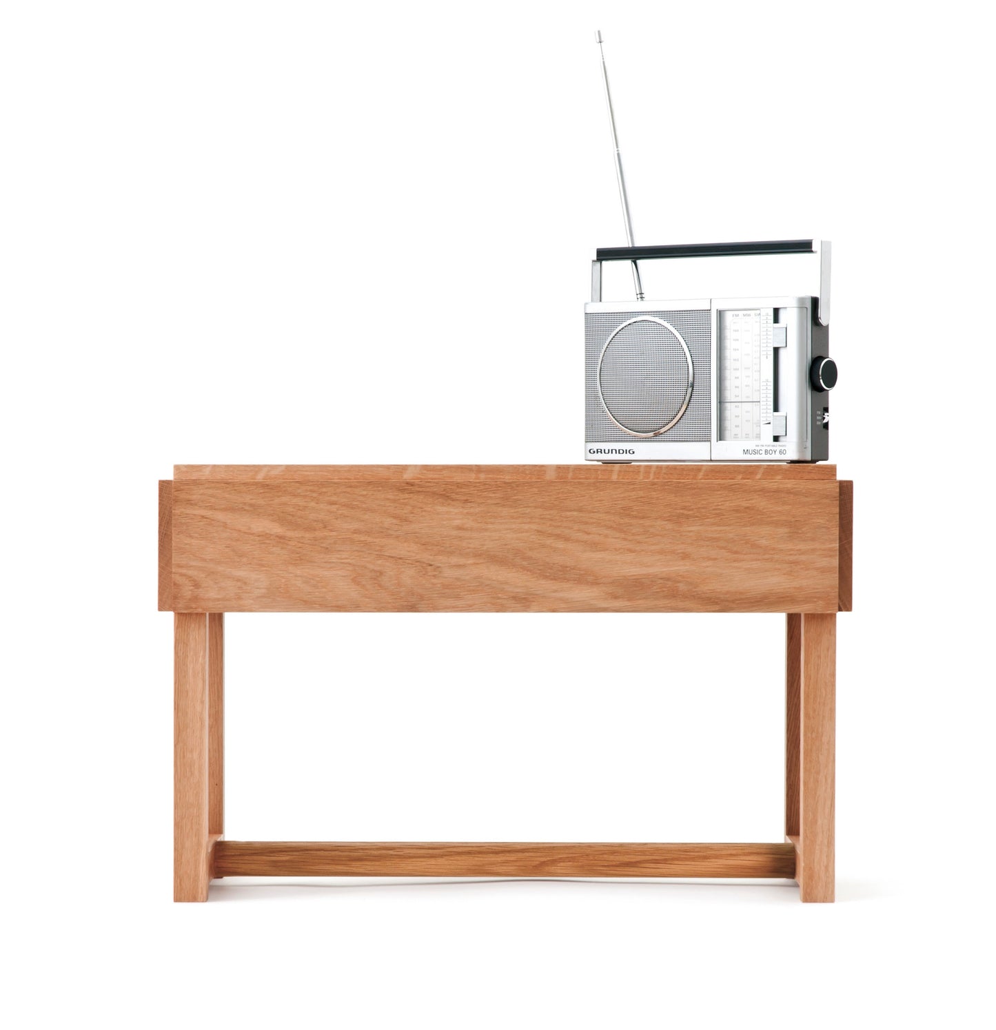 Flexible Bank 'Sitzen & mehr' | Sitzen, Tragen, Aufbewahren | aus massiver Eiche | L 52,5 x B 25,5 x H 35 cm | Made in Germany