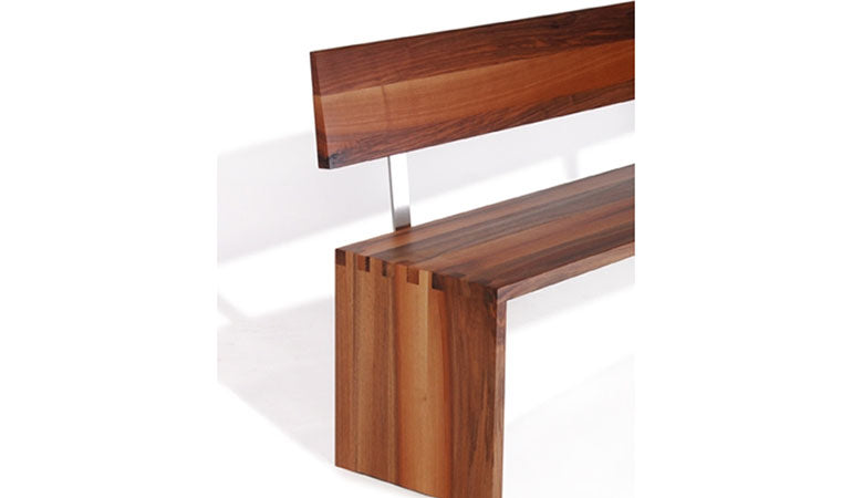 Sitzbank aus Massivholz - 'Sit Down' | B 170 x H 85 x T 41 cm | verschiedene Holzarten | Made in Südtirol