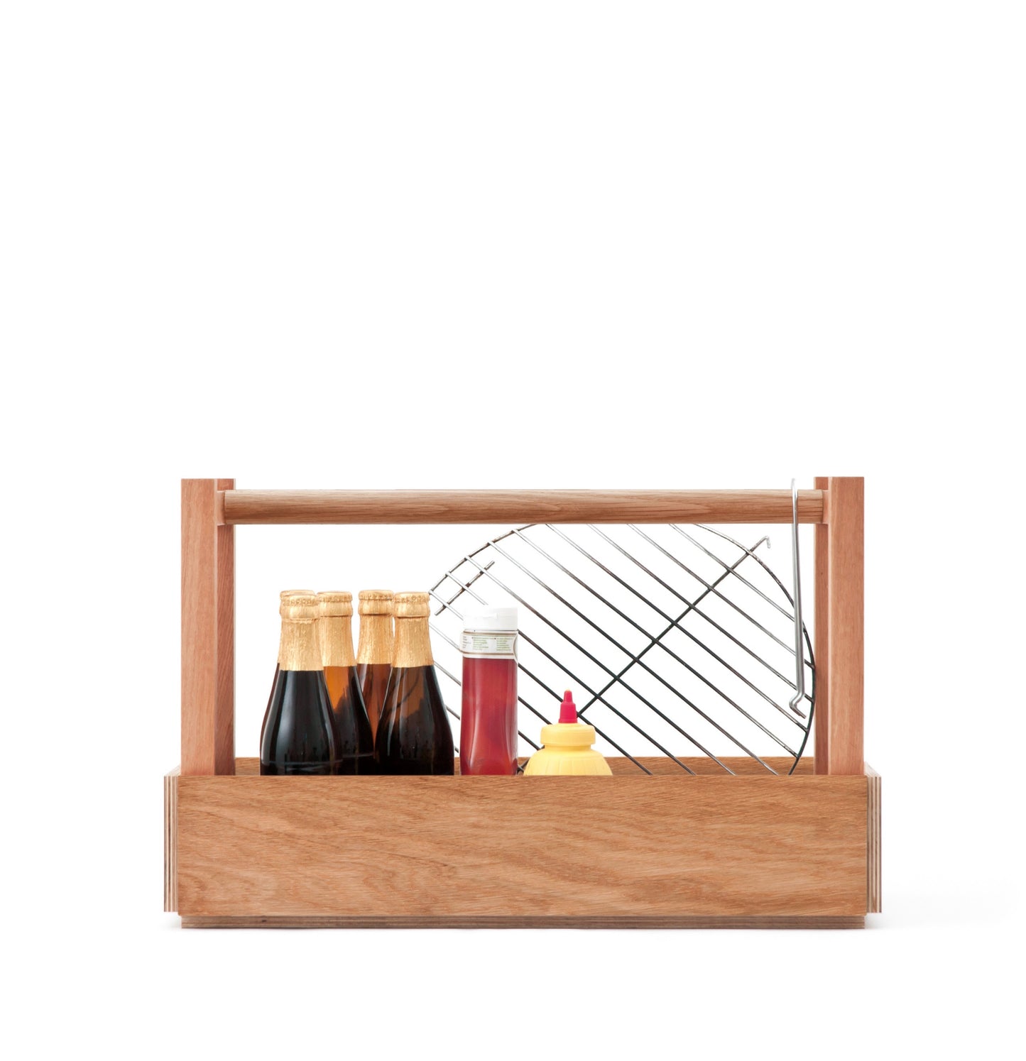 Flexible Bank 'Sitzen & mehr' | Sitzen, Tragen, Aufbewahren | aus massiver Eiche | L 52,5 x B 25,5 x H 35 cm | Made in Germany