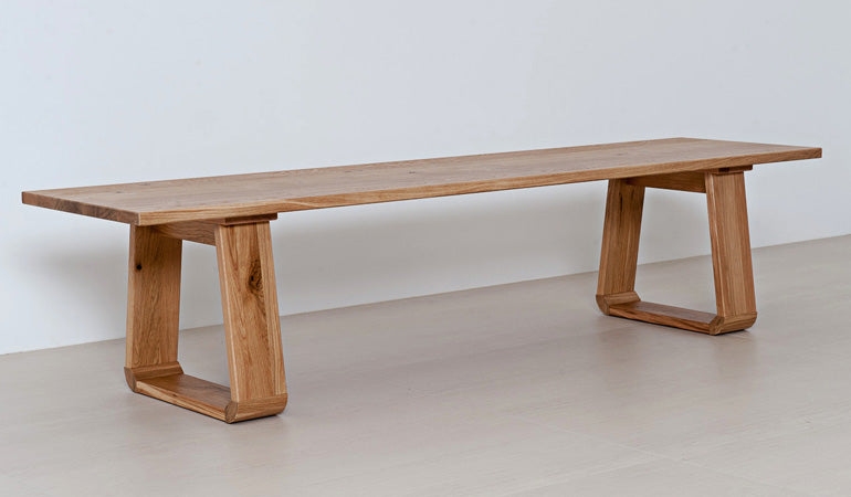 Massivholzbank 'Look' | ohne Rückenlehne | in Zirbe, Fichte, Eiche, Buche, Nuss | L 100/200 x T 47 x H 46 cm | Made in Südtirol