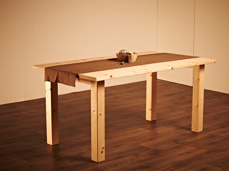 Massiver Holztisch 'Tablein' | Fichte, Buche, Eiche oder Zirbe | L 120/160 x B 80/90 x H 75 cm | Made in Südtirol