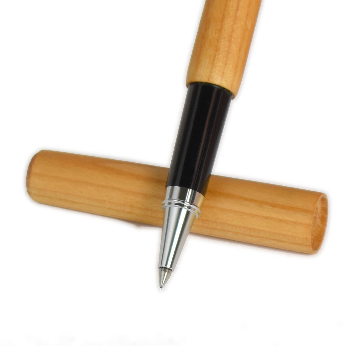 Tintenroller aus edlem Holz 'Ball Pen' | verchromte Spitze | wechslbare Mine | in verschiedenen Holzarten | Made in Germany