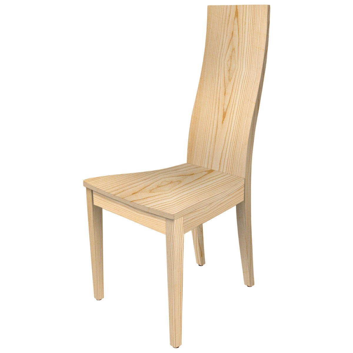 Eleganter Stuhl - 'Sitwell Fine' in verschiedenen Holzarten - Massives Designhandwerk