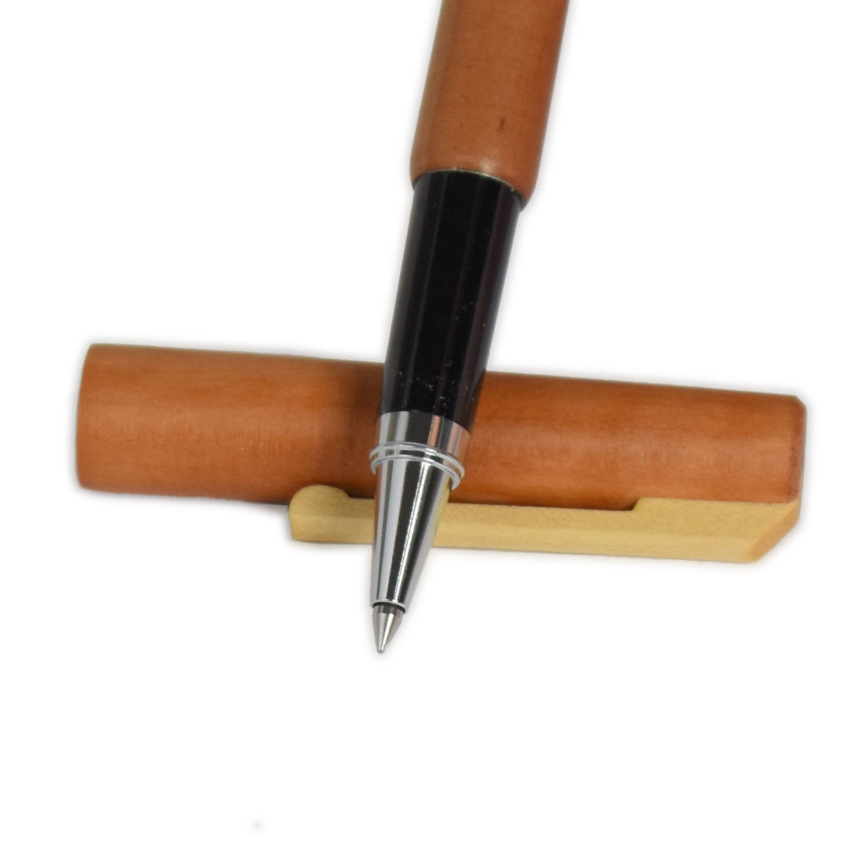 Tintenroller aus edlem Holz 'Ball Pen' | verchromte Spitze | wechslbare Mine | in verschiedenen Holzarten | Made in Germany