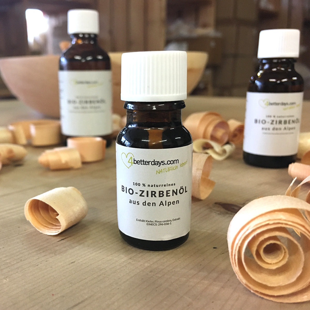 Reines Bio Zirbenöl | 100 % naturrein | verschiedenen Größen | Made in Austria