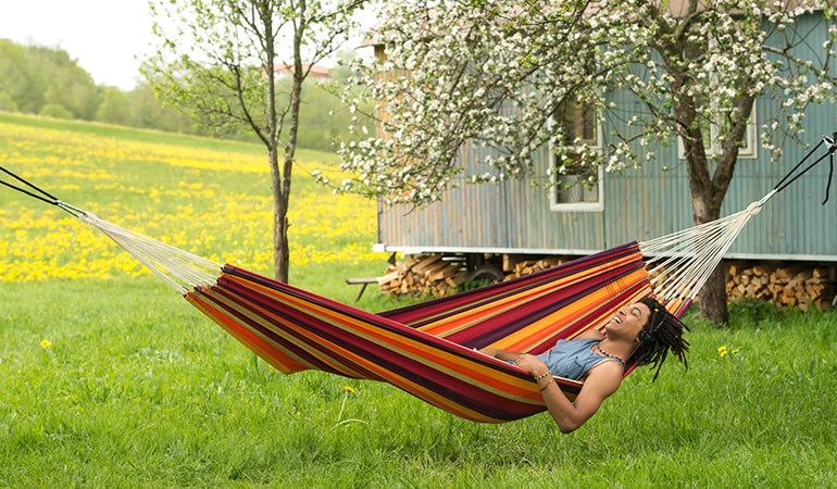Doppelhängematte Lambada | verschiedene Designs | L 320 x 140 cm | Belastbarkeit max. 150 kg | Made in Germany