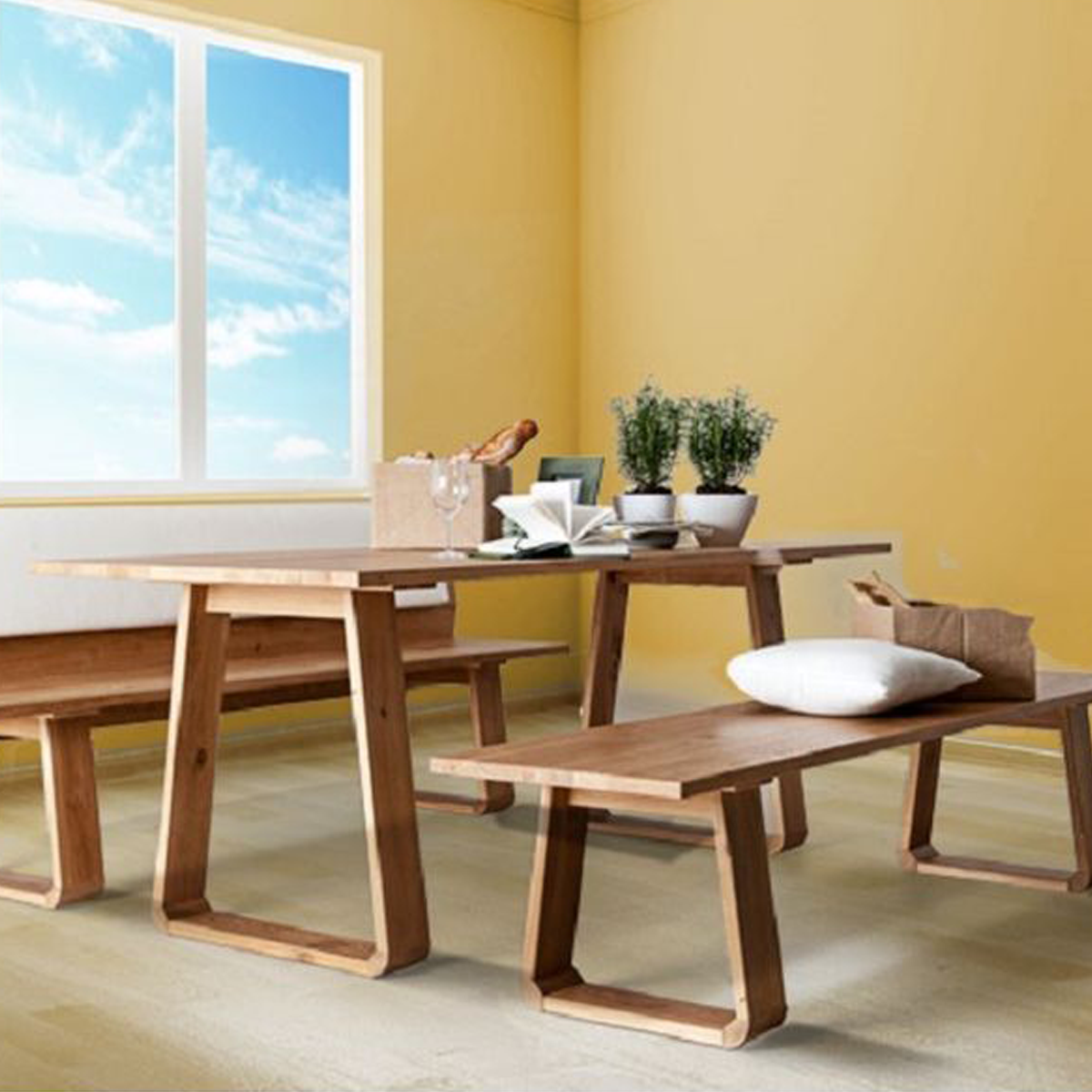 Massivholzbank 'Look' | ohne Rückenlehne | in Zirbe, Fichte, Eiche, Buche, Nuss | L 100/200 x T 47 x H 46 cm | Made in Südtirol
