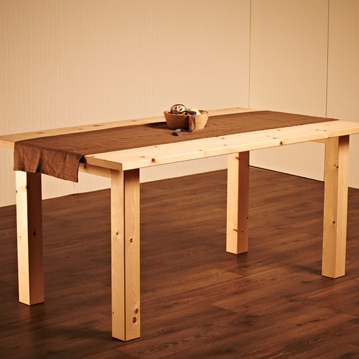 Massiver Holztisch 'Tablein' | Fichte, Buche, Eiche oder Zirbe | L 120/160 x B 80/90 x H 75 cm | Made in Südtirol