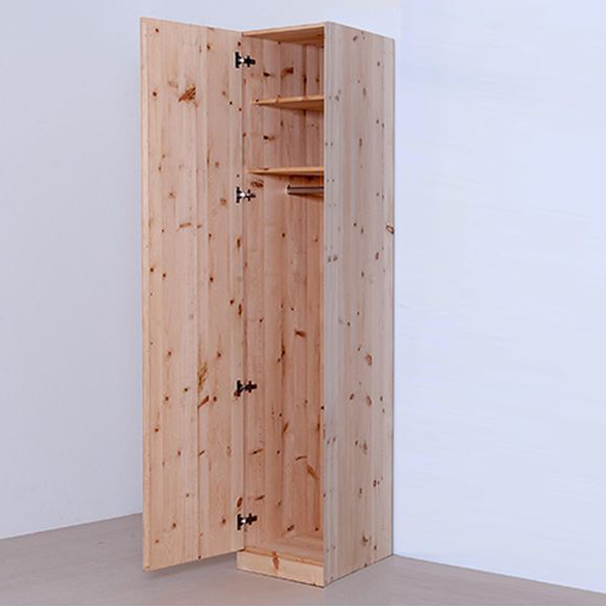 Kleiderschrank aus Zirbenholz - Eintürig