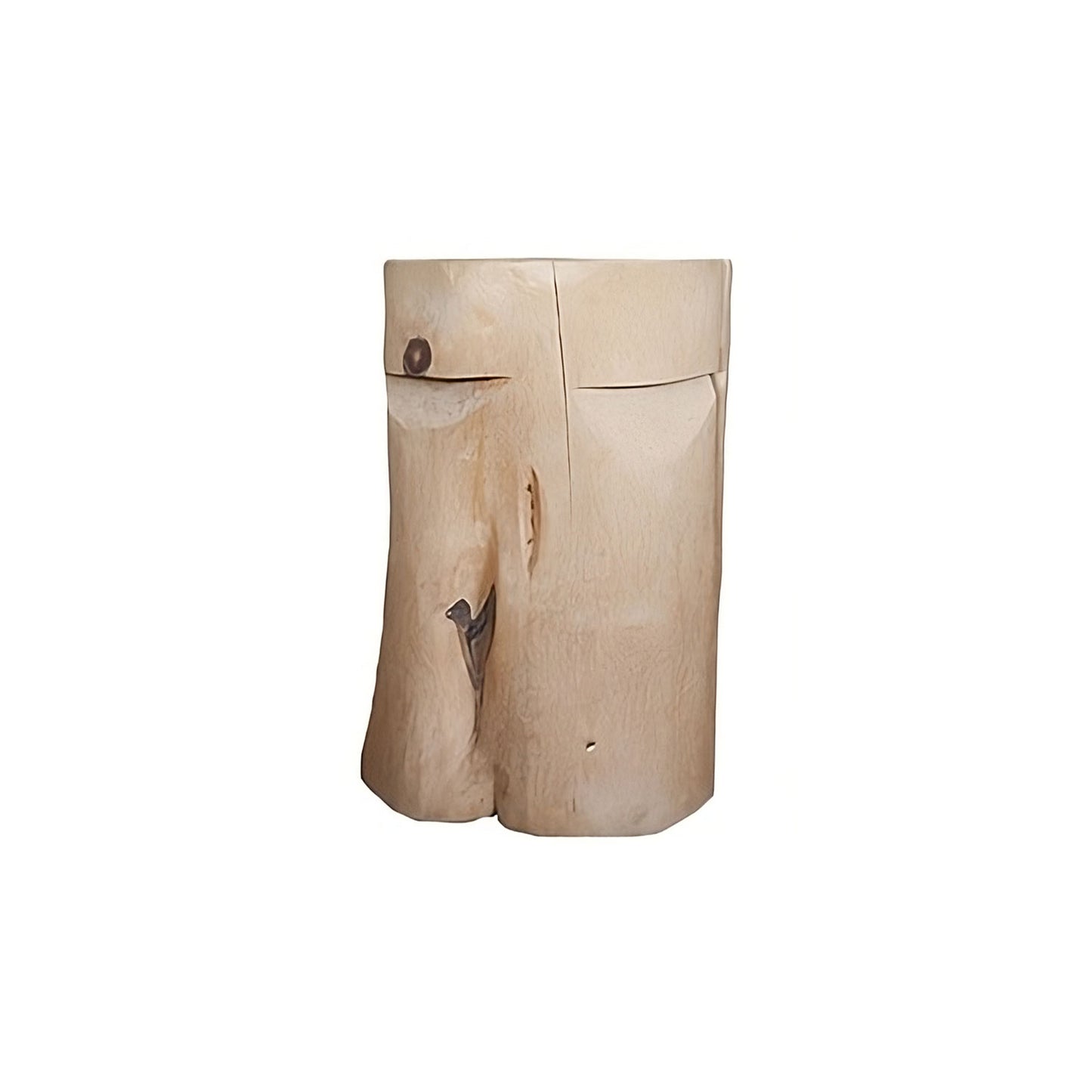 Massiver Hocker / Couchtisch 'Chalet-Buddy Boris' | Fichtenholz | DM 35 x H 47 cm | Tragegriff | Made in Austria