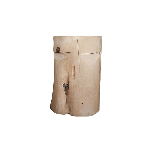 Massiver Hocker / Couchtisch  'Chalet-Buddy Boris' | Fichtenholz | DM 35 x H 47 cm | Tragegriff | Made in Austria
