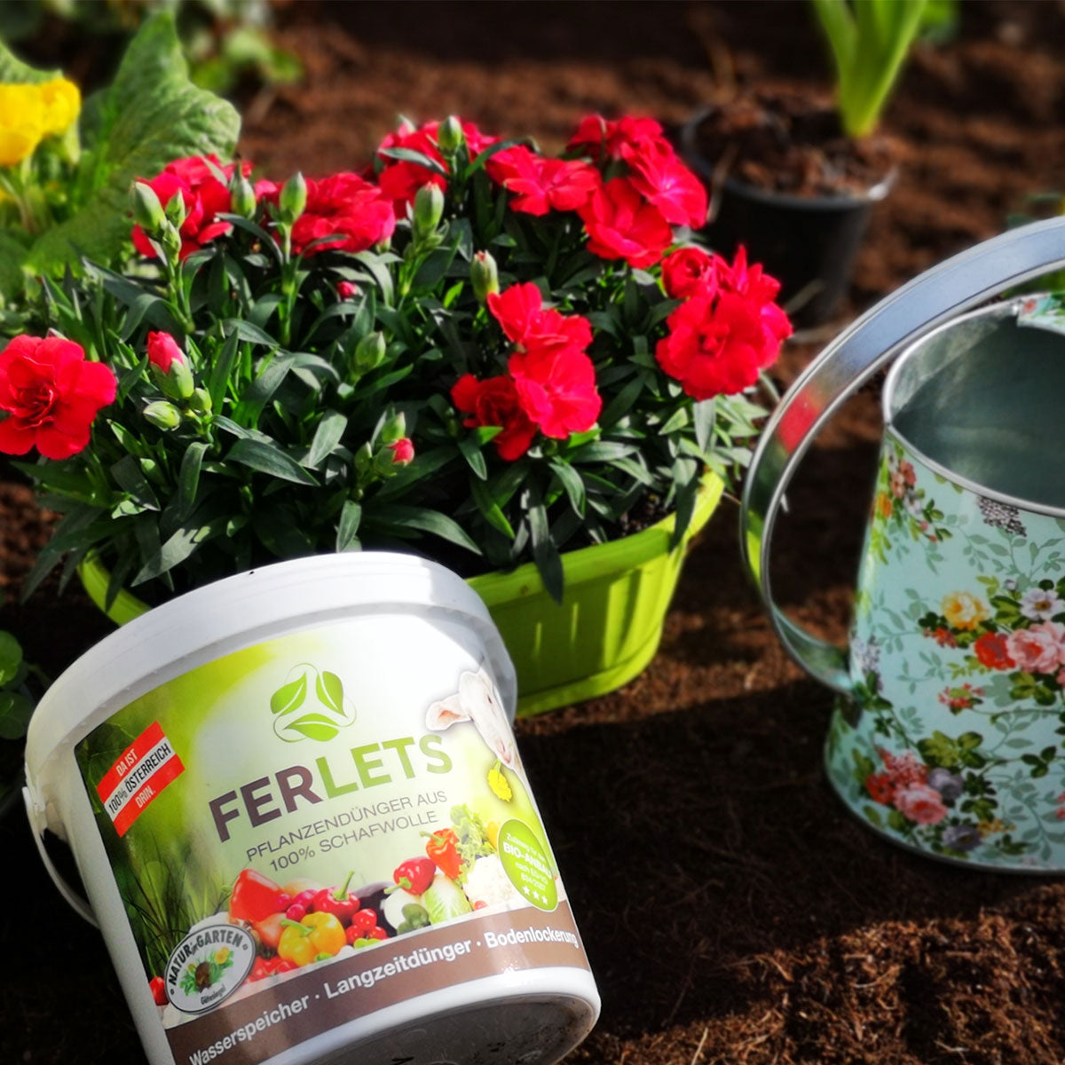 Reine Natur-Schafwoll-Düngepellets für Obst, Gemüse und Blumen | in verschiedenen Größen | aus Österreich