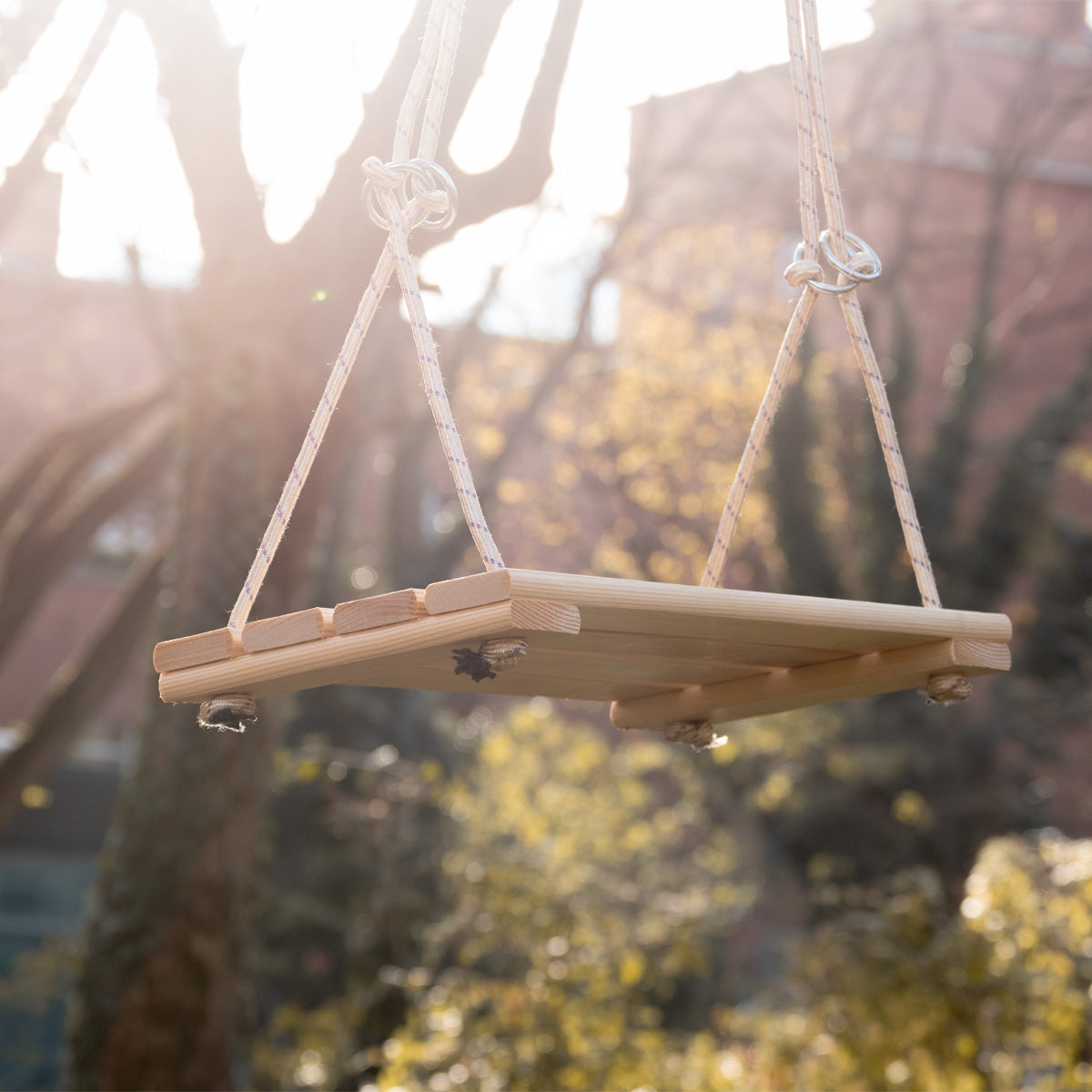 Schaukel ‘Fun’ aus Massivholz für Kinder und Erwachsene - Indoor und Outdoor