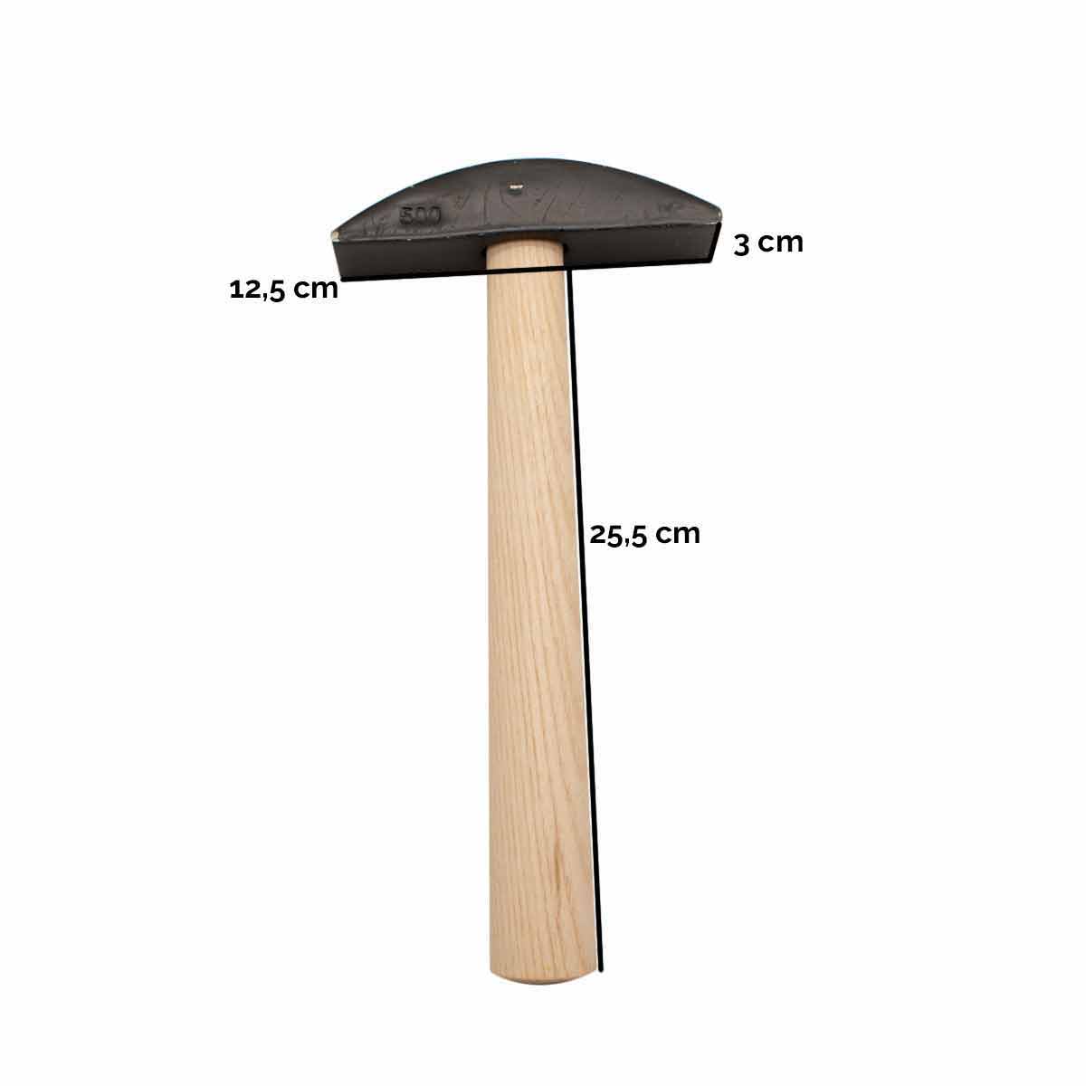 Dengelhammer mit Stiel | 2 Finnen | 500g