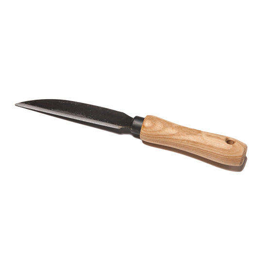 Handliches Gartenmesser inkl. gratis Schleifstein | mit stabilem Eschengriff 13 cm | Made in Germany