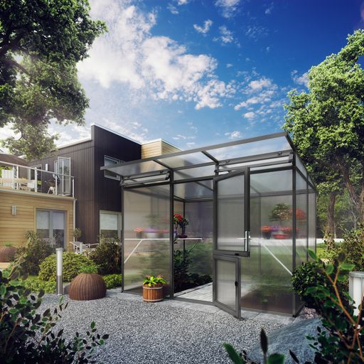 Hochstabiles Aluminium Gewächshaus 'Bern' | in verschiedenen Ausführungen | ISO-Hohlkammerplatten Polycarbonat | Made in Germany